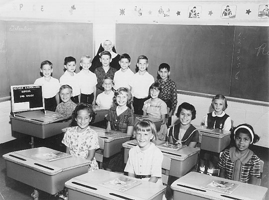 St. Joseph's Village Mother Evangelista School 3rd Grade, 1965-66 school year.